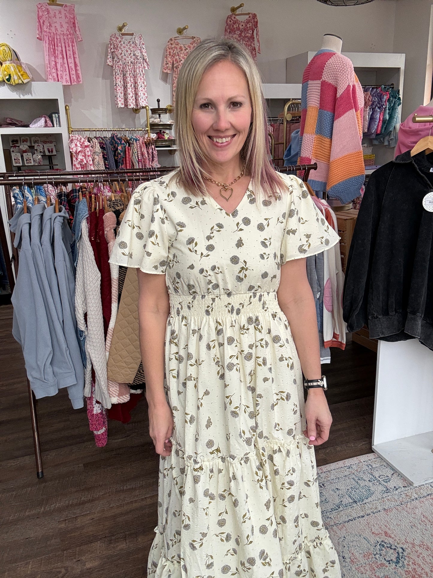 Lavender Hydrangea Dress