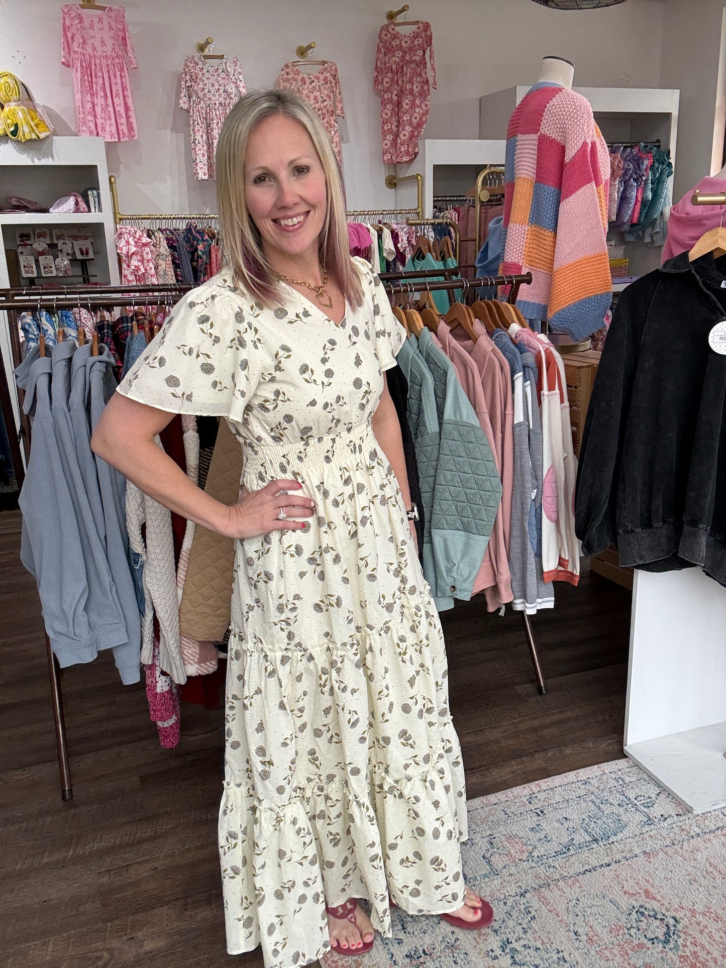 Lavender Hydrangea Dress