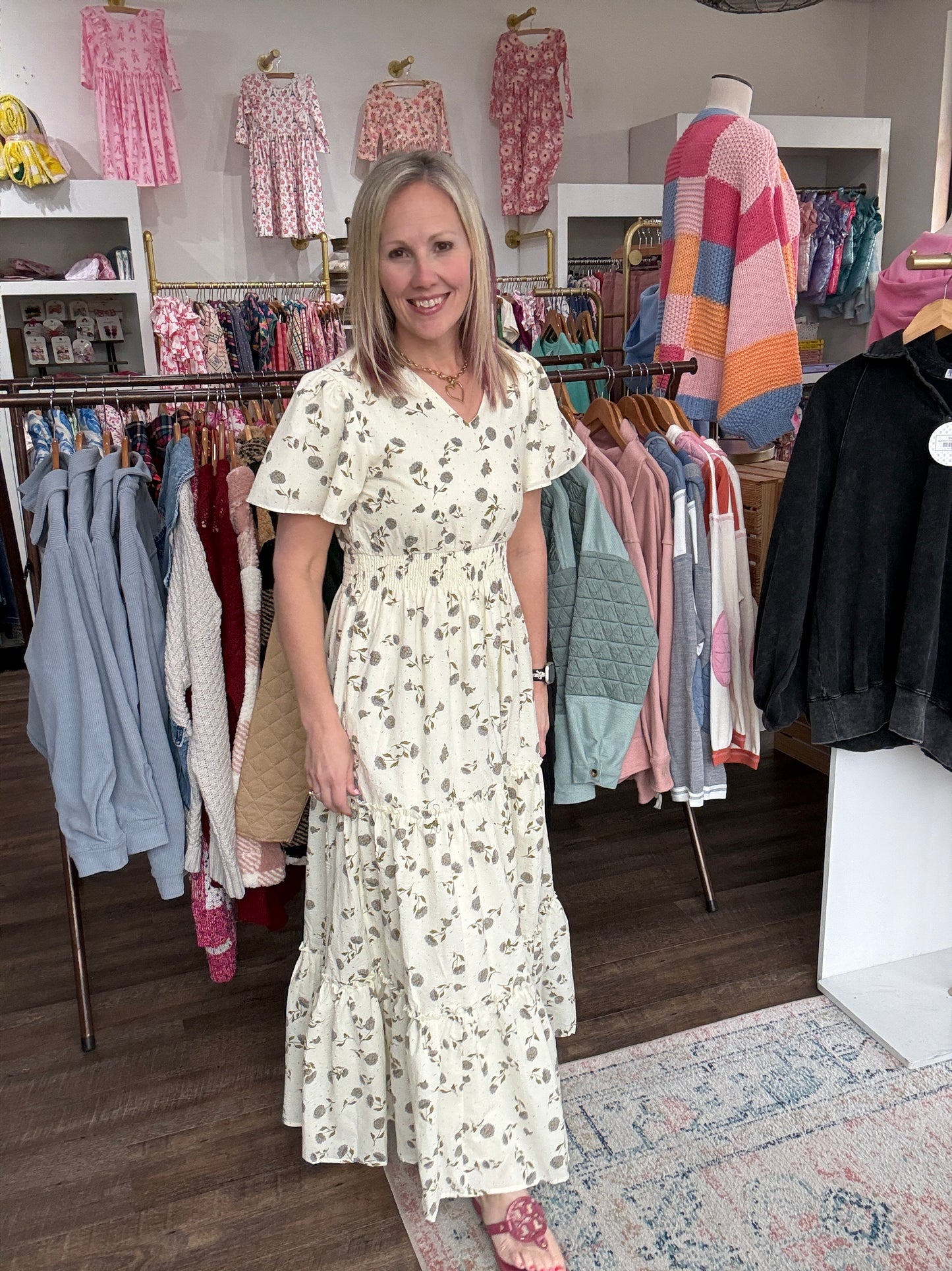 Lavender Hydrangea Dress