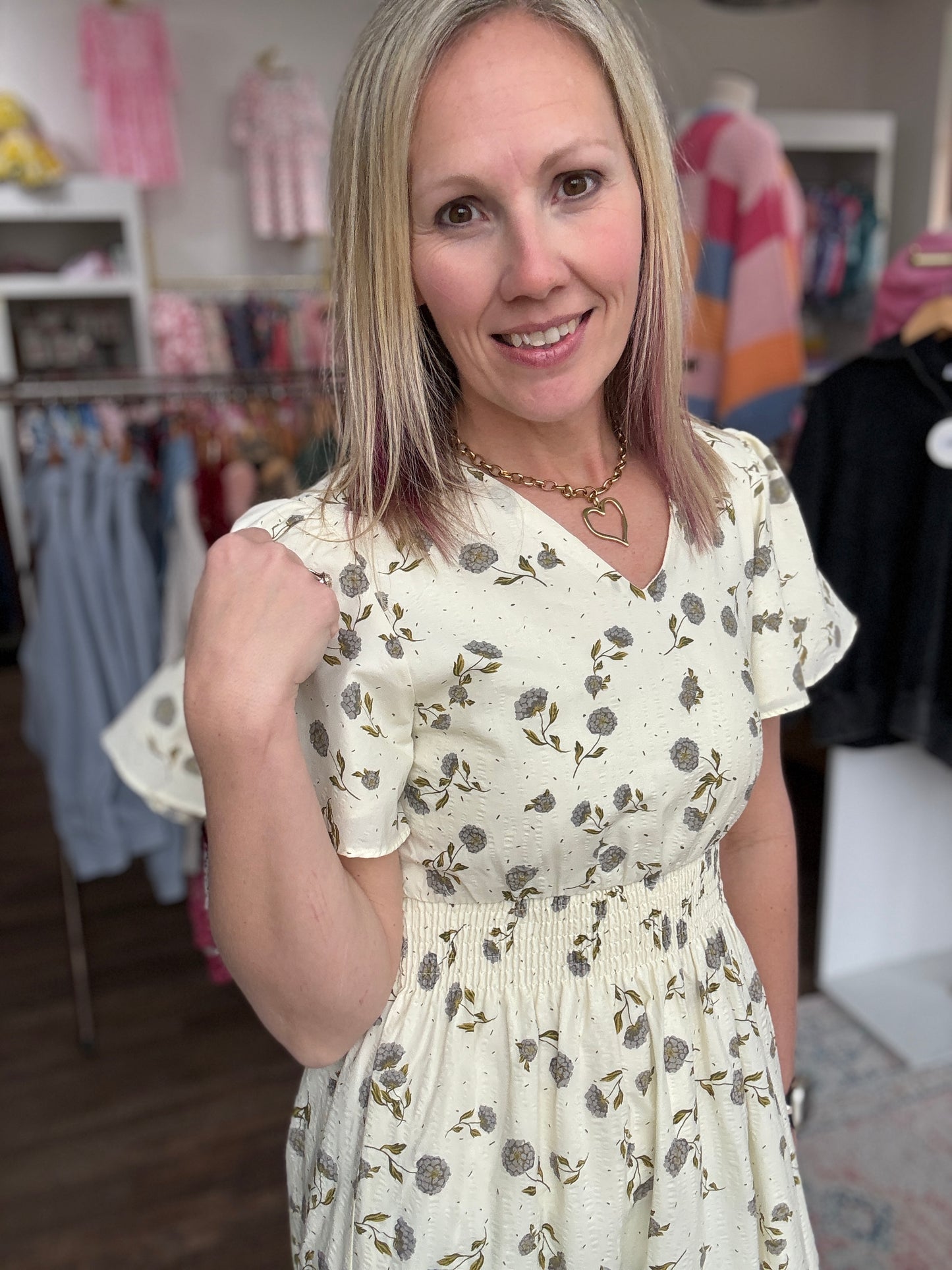 Lavender Hydrangea Dress