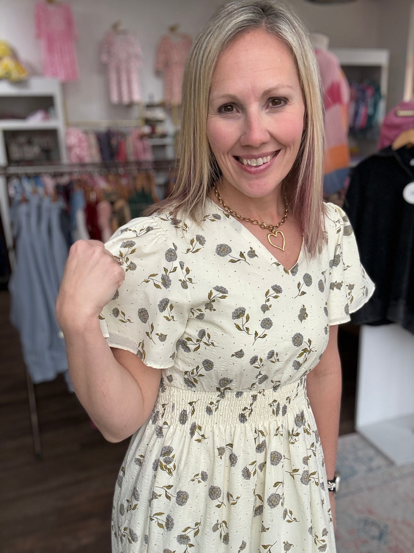 Lavender Hydrangea Dress