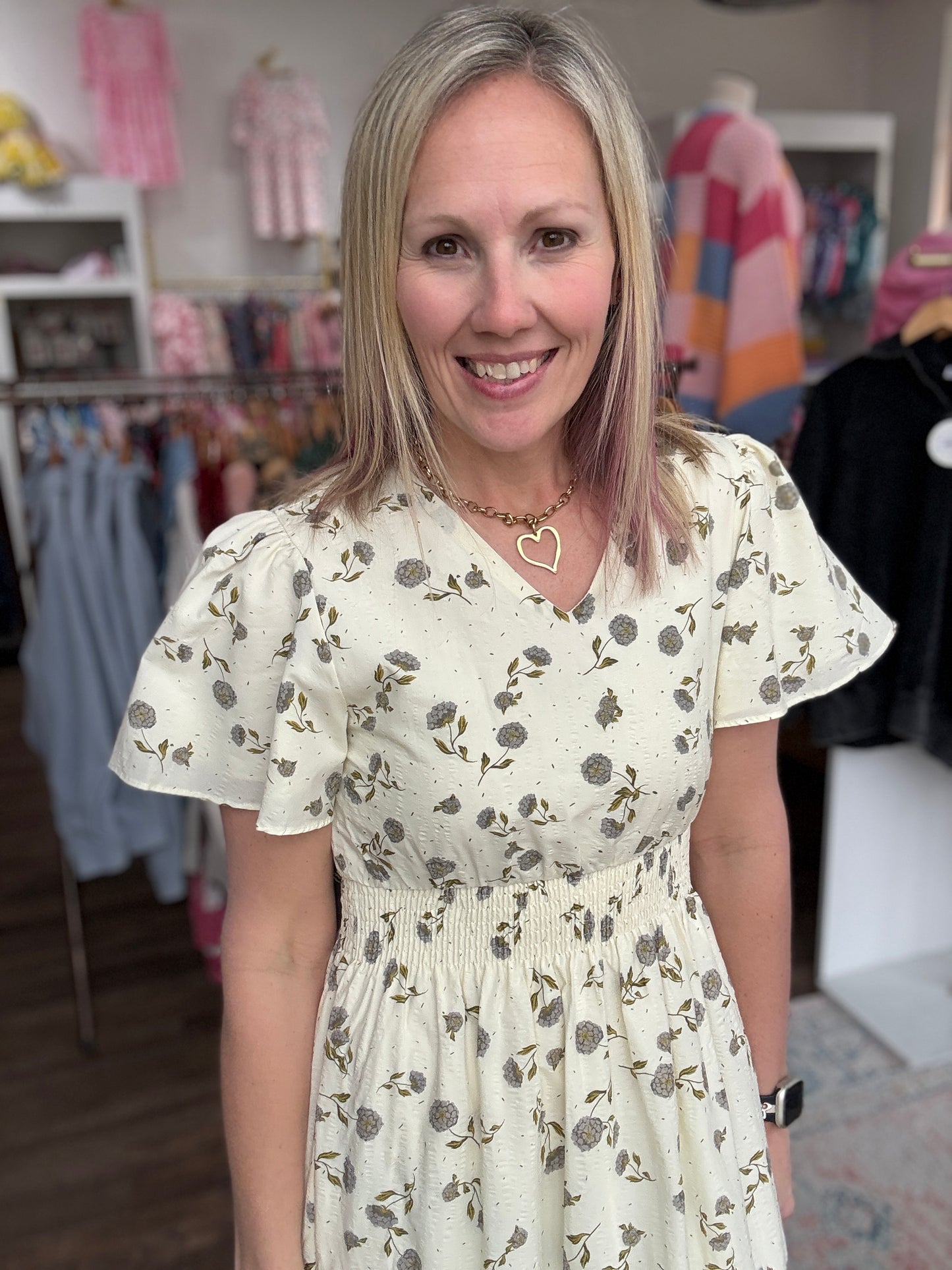 Lavender Hydrangea Dress