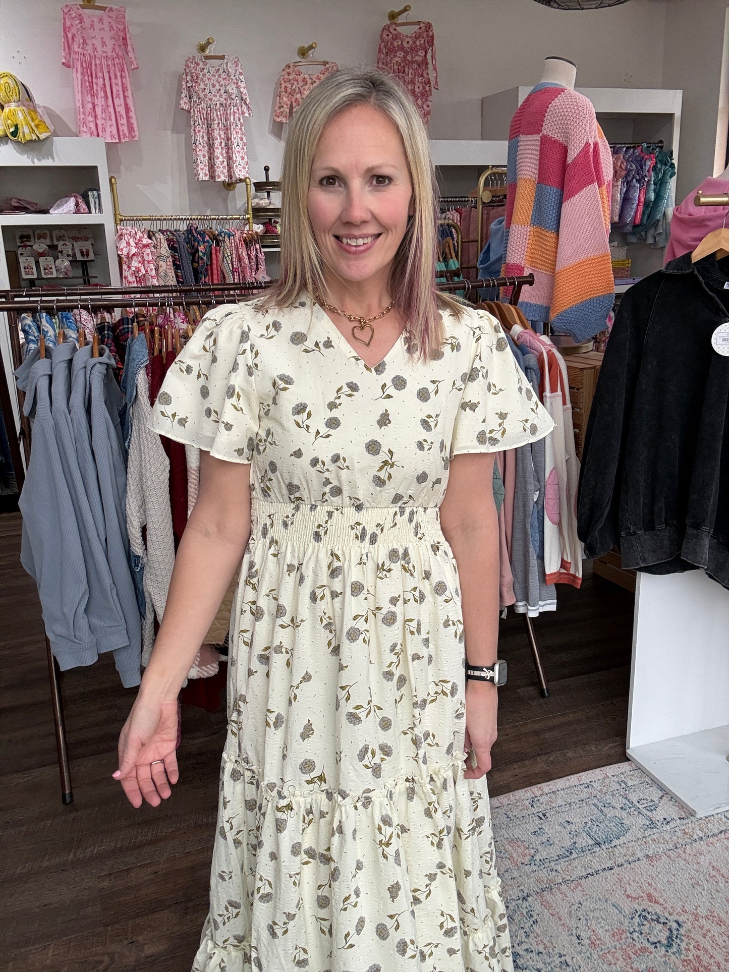 Lavender Hydrangea Dress