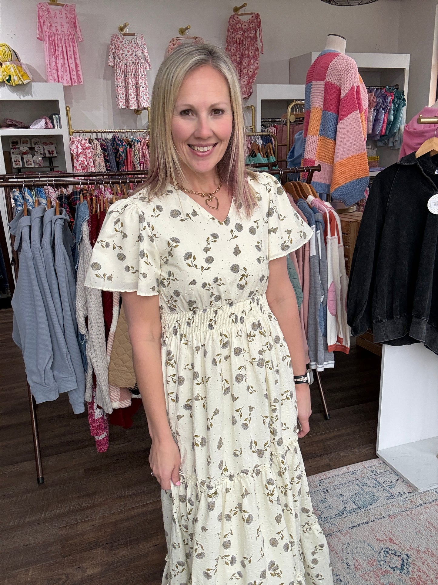 Lavender Hydrangea Dress