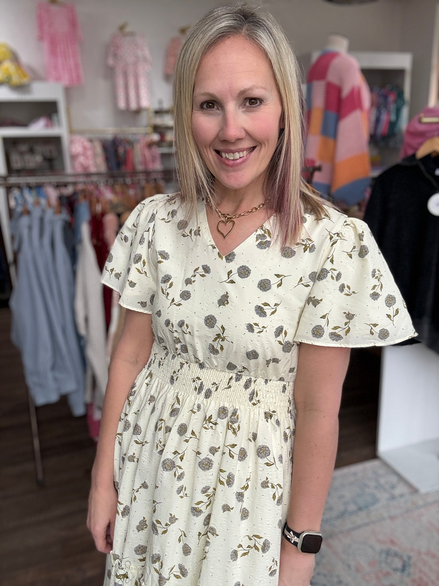 Lavender Hydrangea Dress