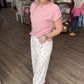 Polka Chic Trousers-Pink