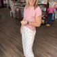 Polka Chic Trousers-Pink