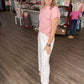 Polka Chic Trousers-Pink