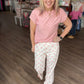 Polka Chic Trousers-Pink