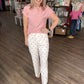 Polka Chic Trousers-Pink