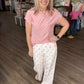 Polka Chic Trousers-Pink