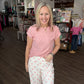 Polka Chic Trousers-Pink