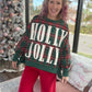 Holly Jolly Cozy Sweatshirt- Green