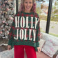 Holly Jolly Cozy Sweatshirt- Green