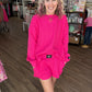 Waffle Pop Shorts- Hot Pink