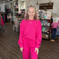 Waffle Pop Pants- Pink