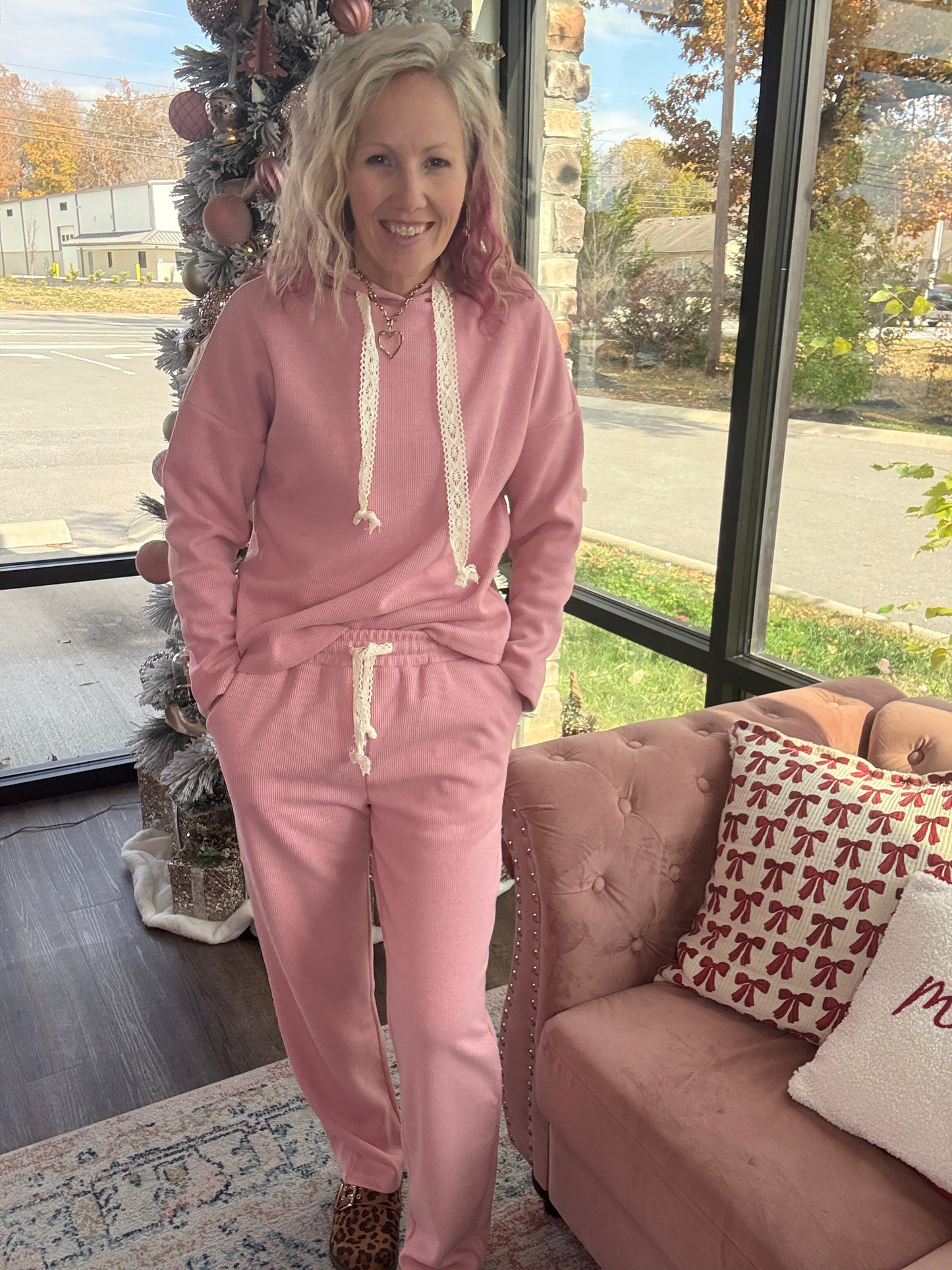 Frosted Rose Cord Set