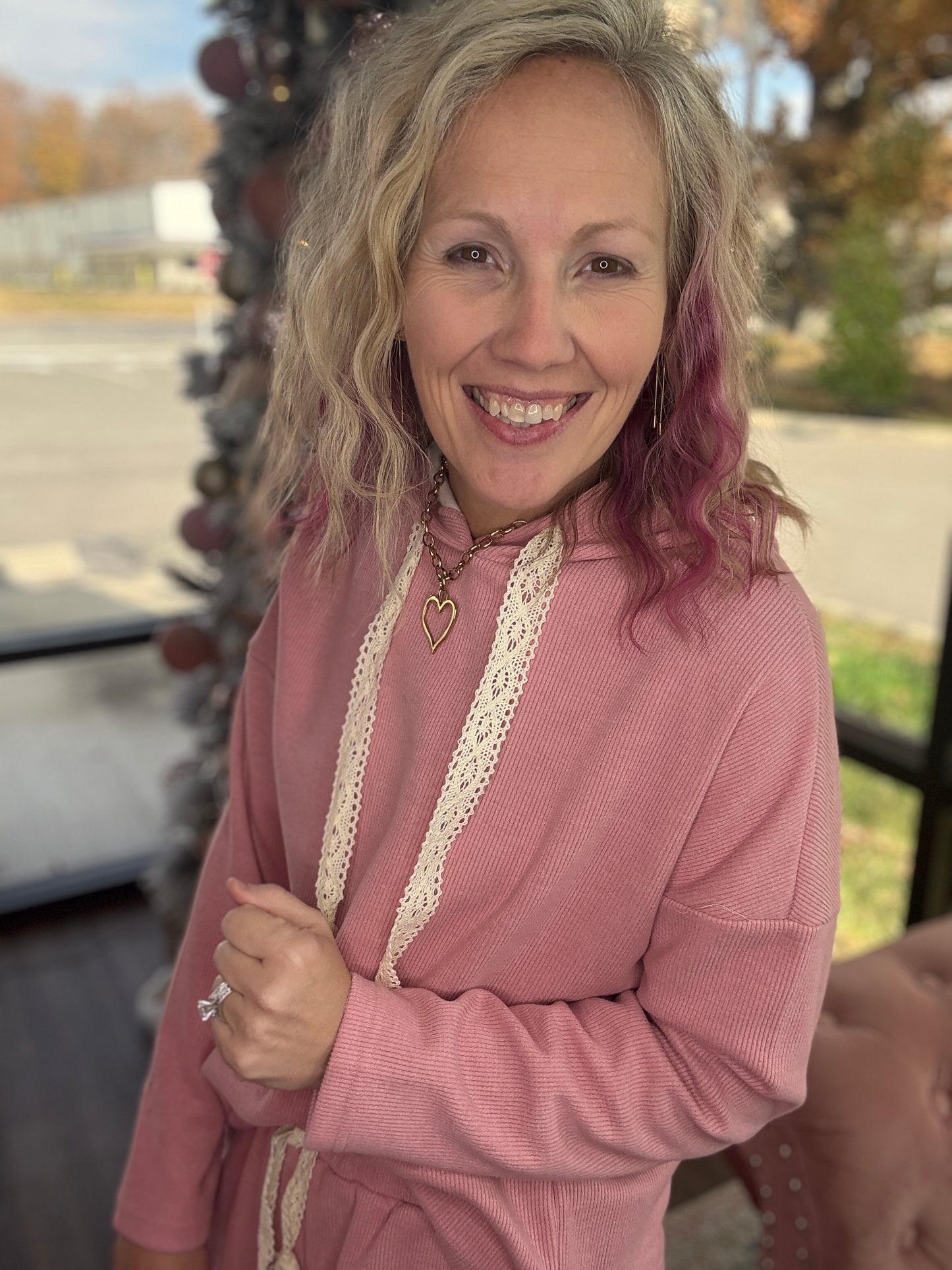 Frosted Rose Cord Set