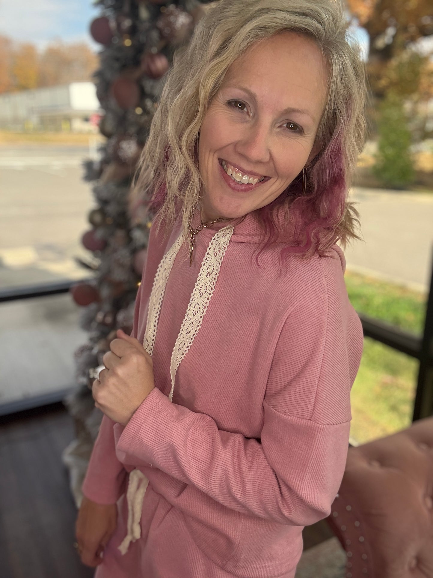 Frosted Rose Cord Set