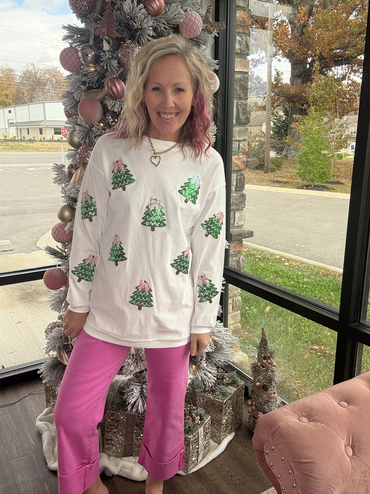 Twinkle Tree Corded Crew