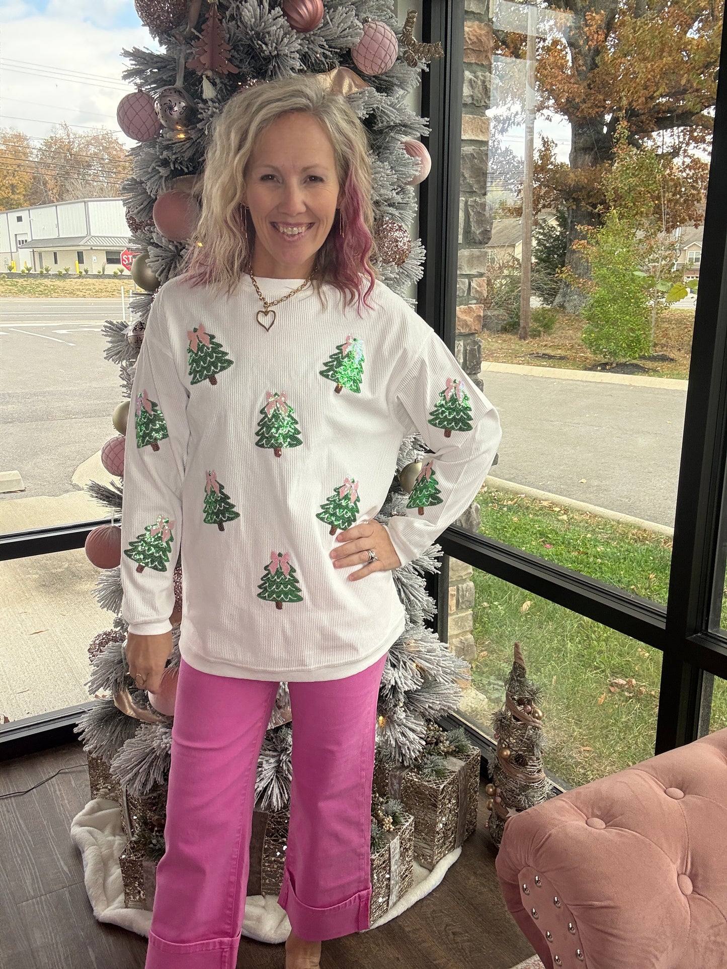 Twinkle Tree Corded Crew