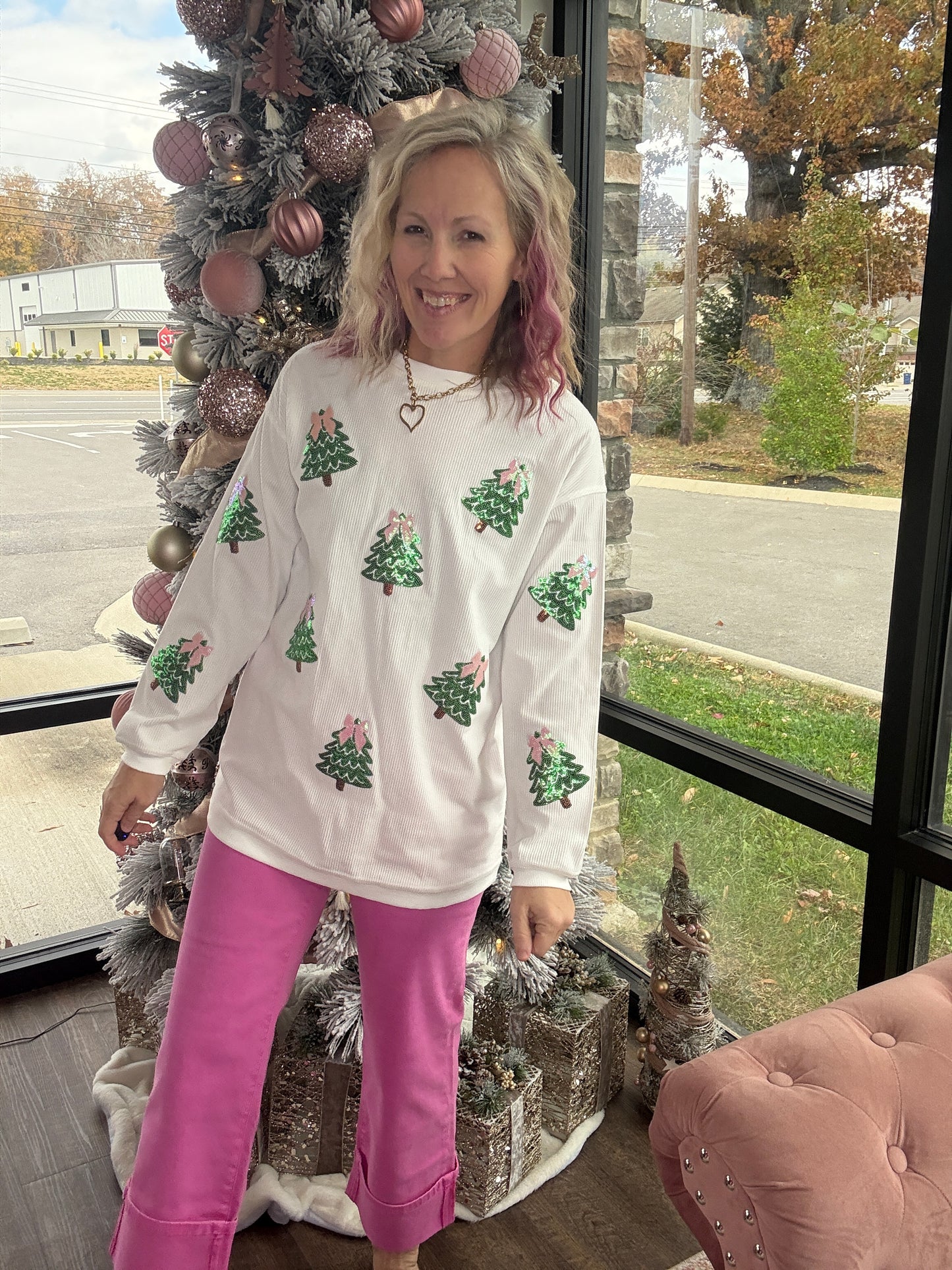 Twinkle Tree Corded Crew