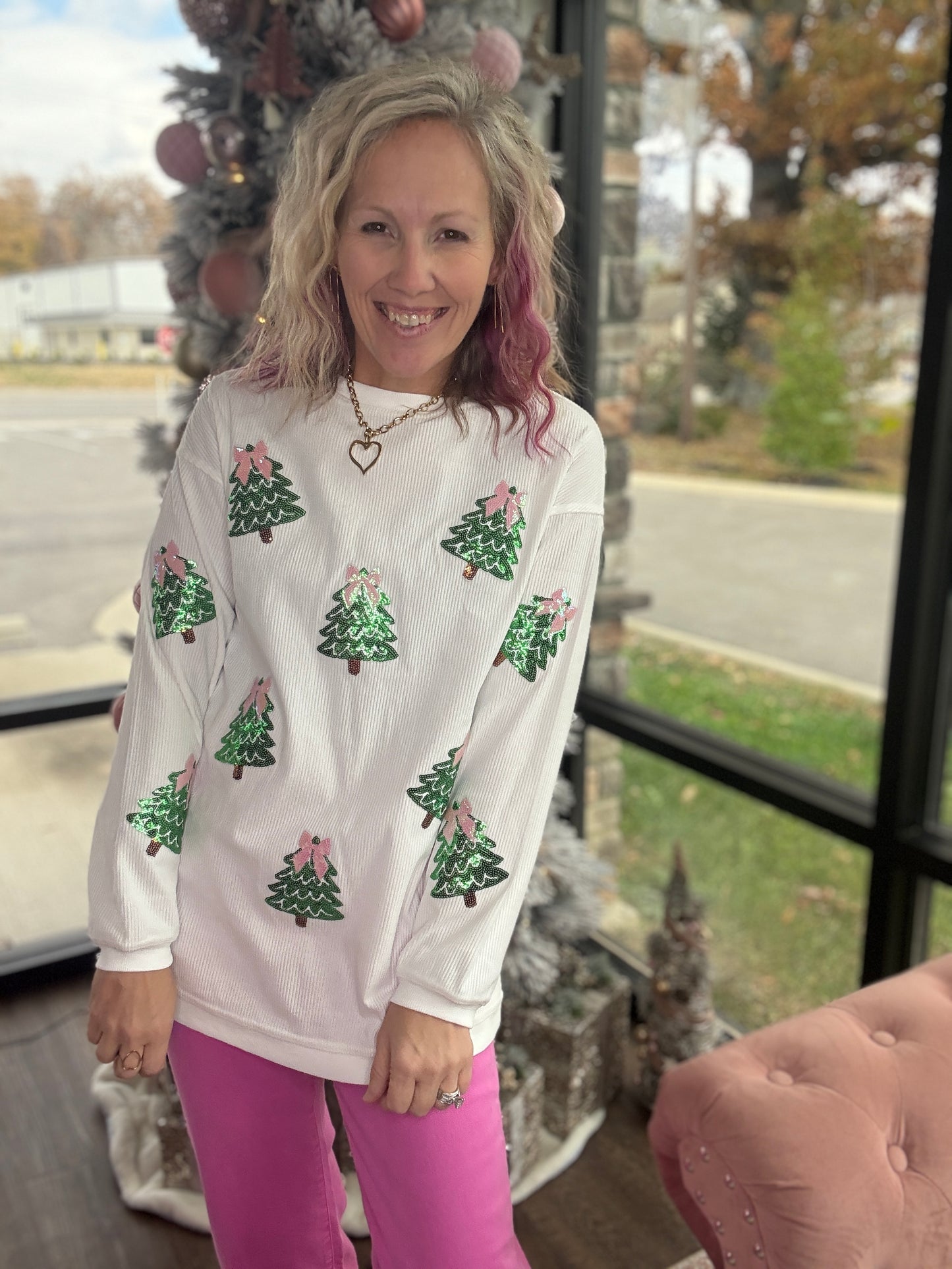 Twinkle Tree Corded Crew