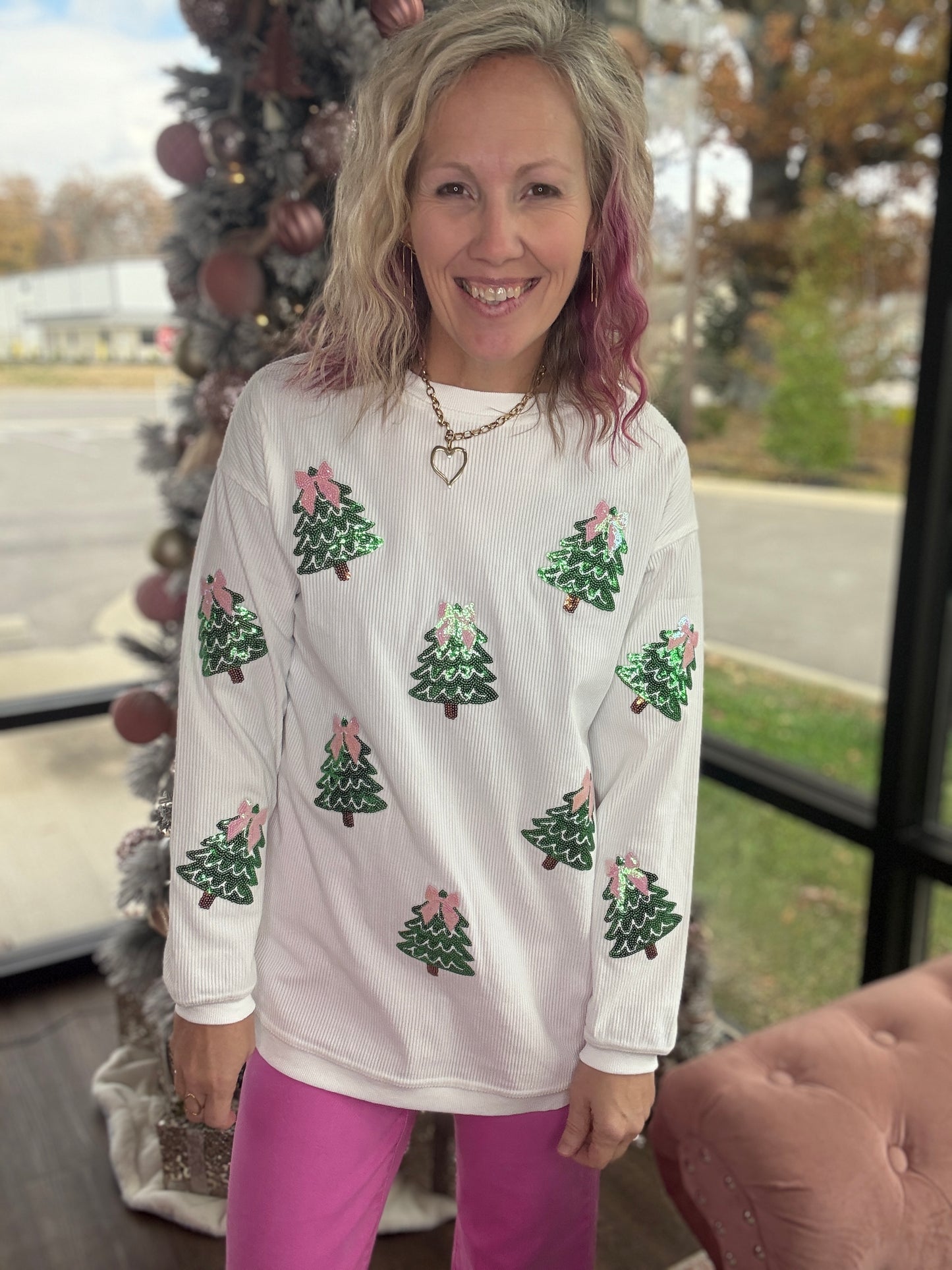 Twinkle Tree Corded Crew