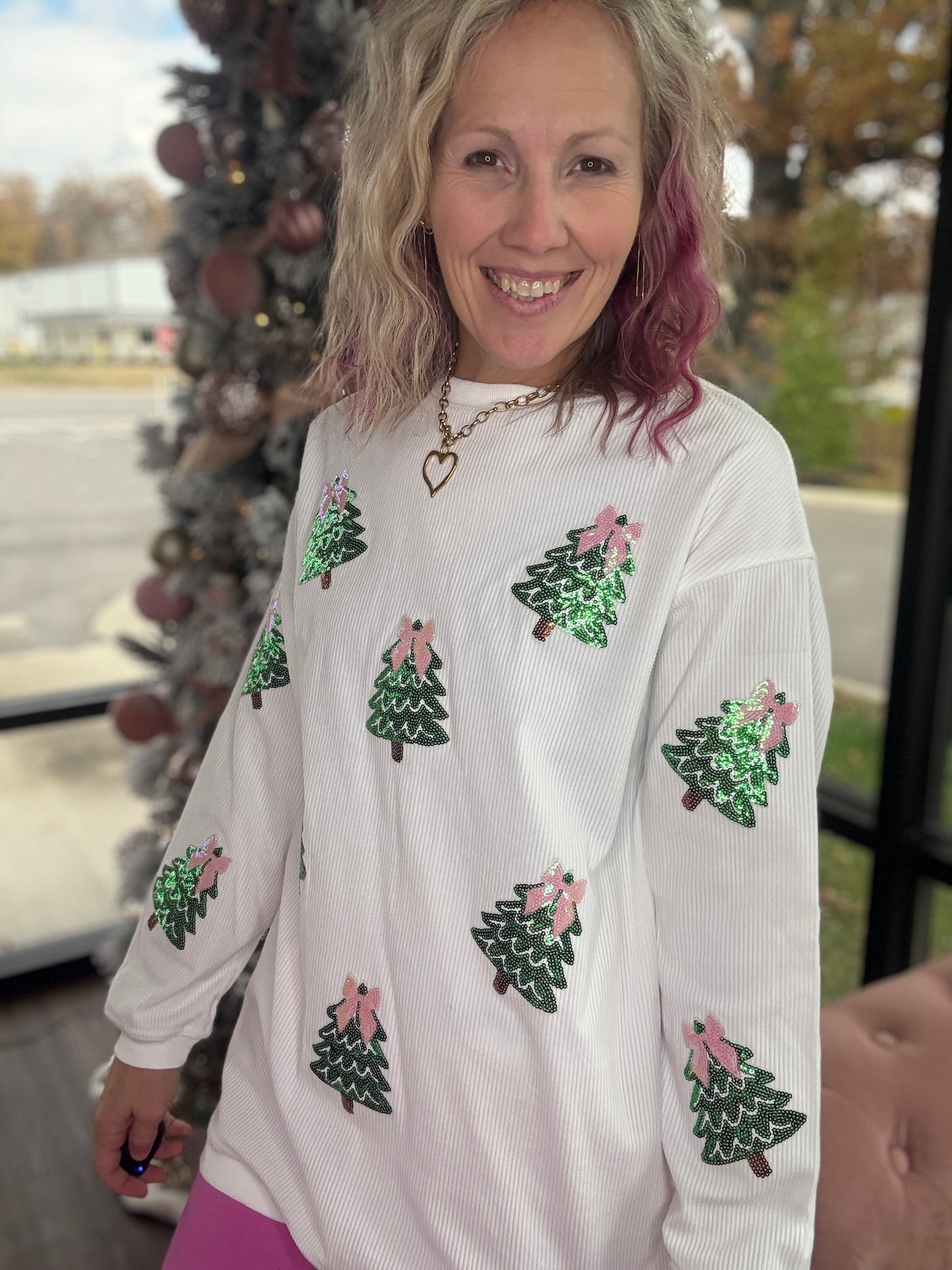 Twinkle Tree Corded Crew