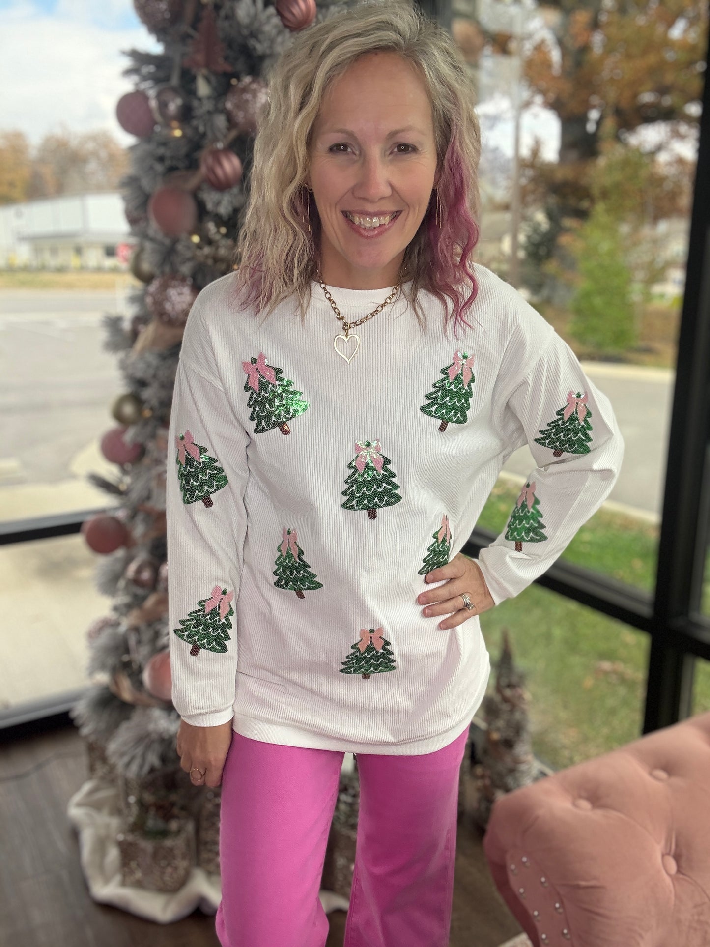 Twinkle Tree Corded Crew