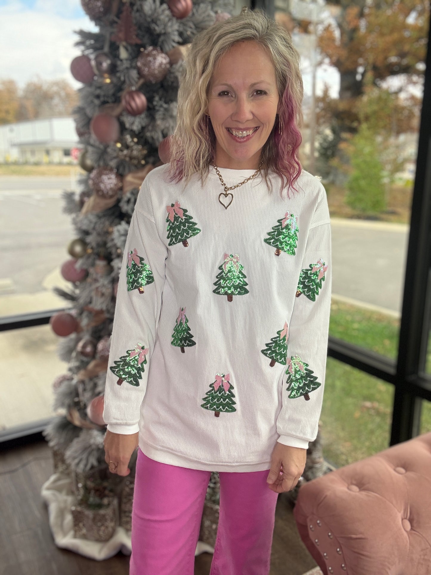 Twinkle Tree Corded Crew