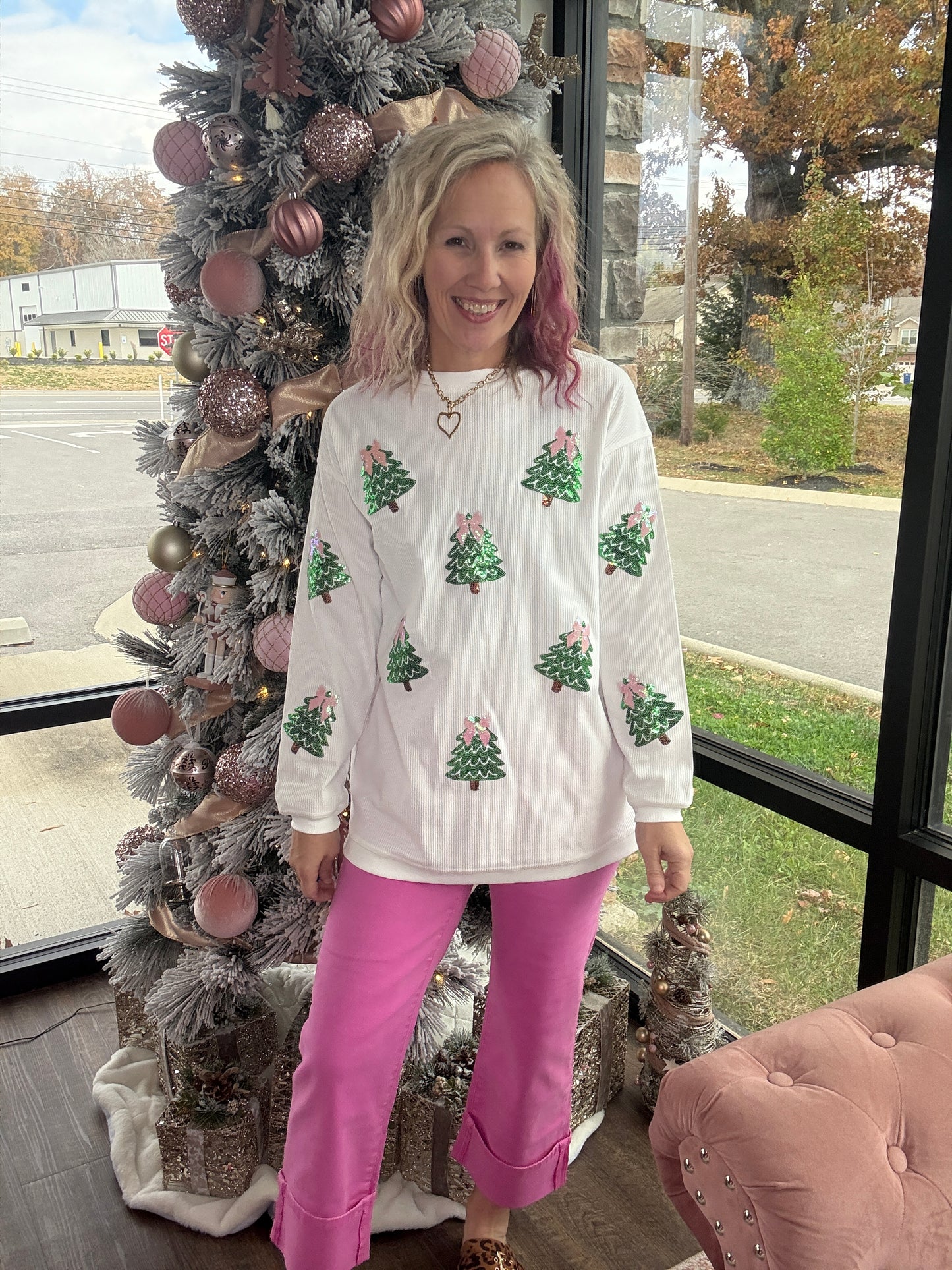 Twinkle Tree Corded Crew