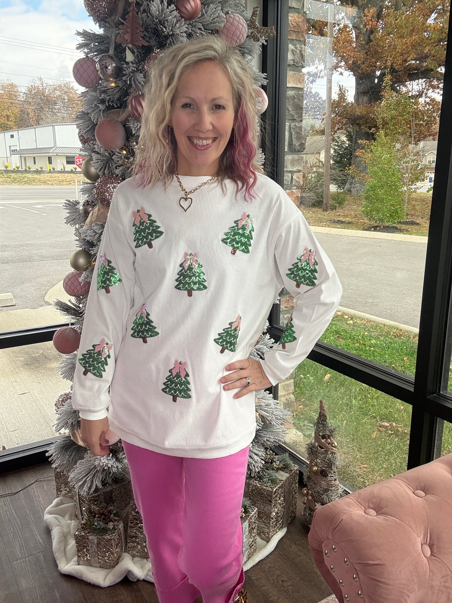 Twinkle Tree Corded Crew