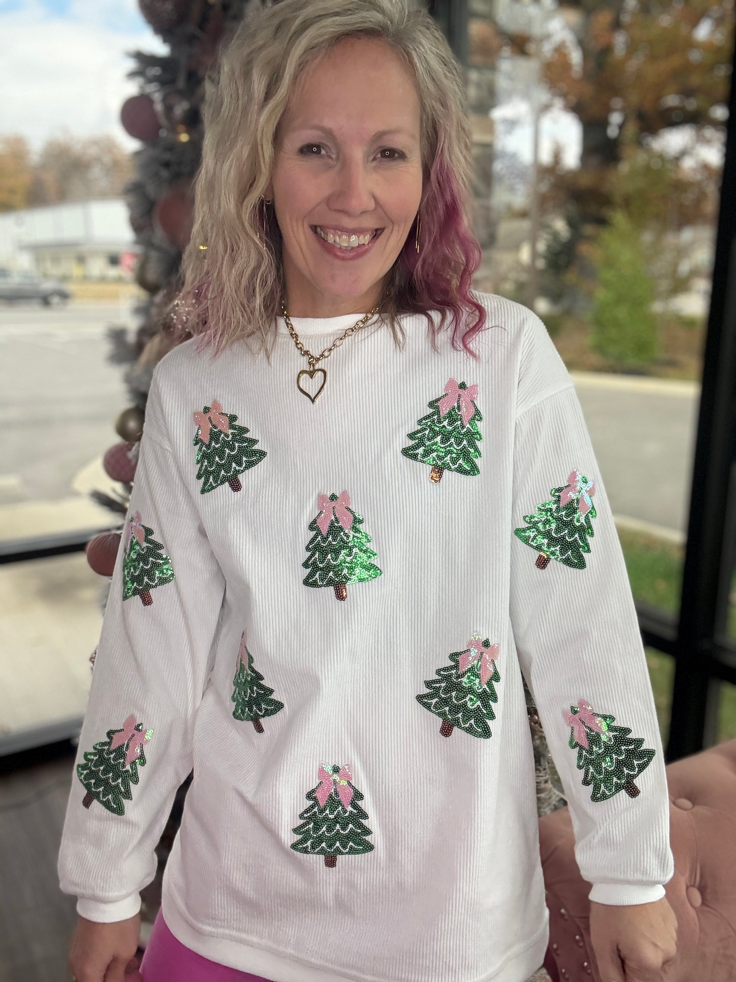 Twinkle Tree Corded Crew