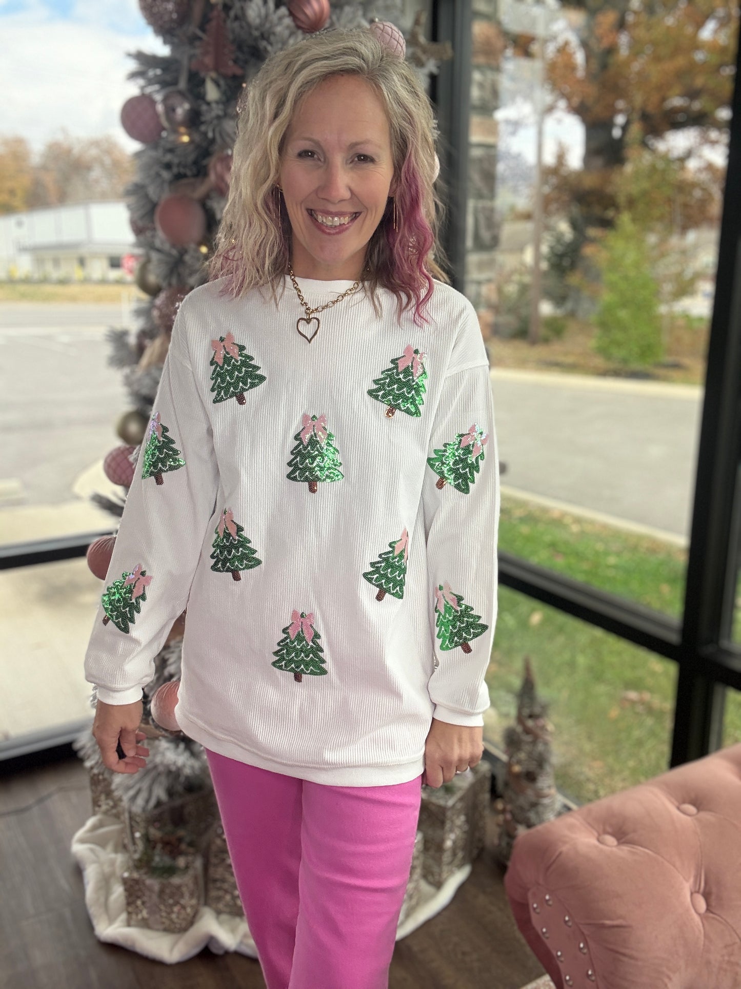 Twinkle Tree Corded Crew