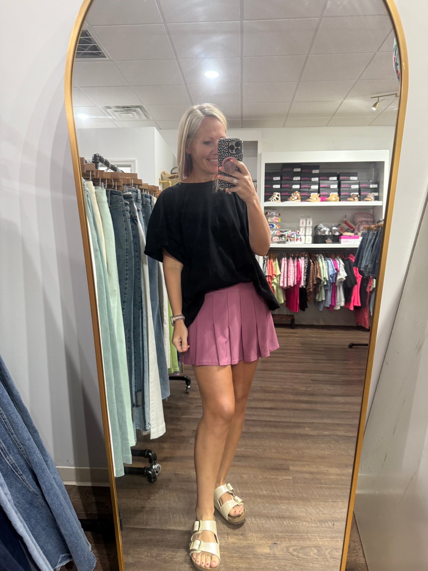 Pleated Active Skort-Purple