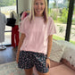 Joey Boyfriend Tee- Pink