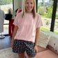 Joey Boyfriend Tee- Pink