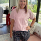 Joey Boyfriend Tee- Pink