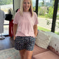 Joey Boyfriend Tee- Pink