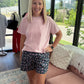 Joey Boyfriend Tee- Pink