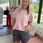 Joey Boyfriend Tee- Pink