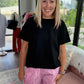 Sun & Fun Shorts- Pink Stripe