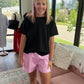 Sun & Fun Shorts- Pink Stripe