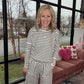 Striped Bliss Set- Black