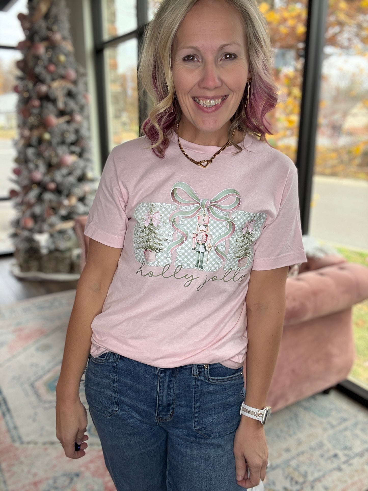 Pink Pines Jolly Tee