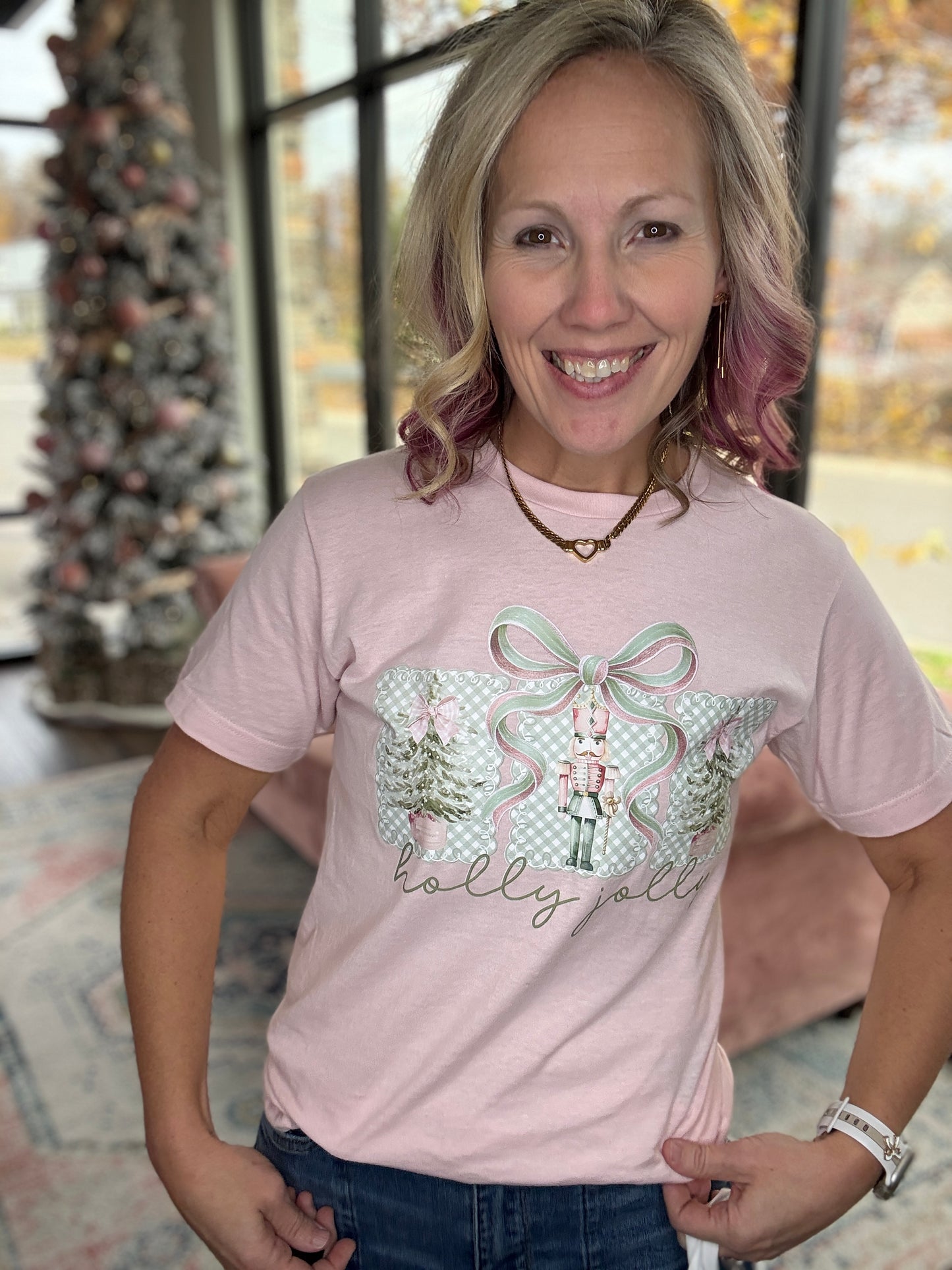 Pink Pines Jolly Tee