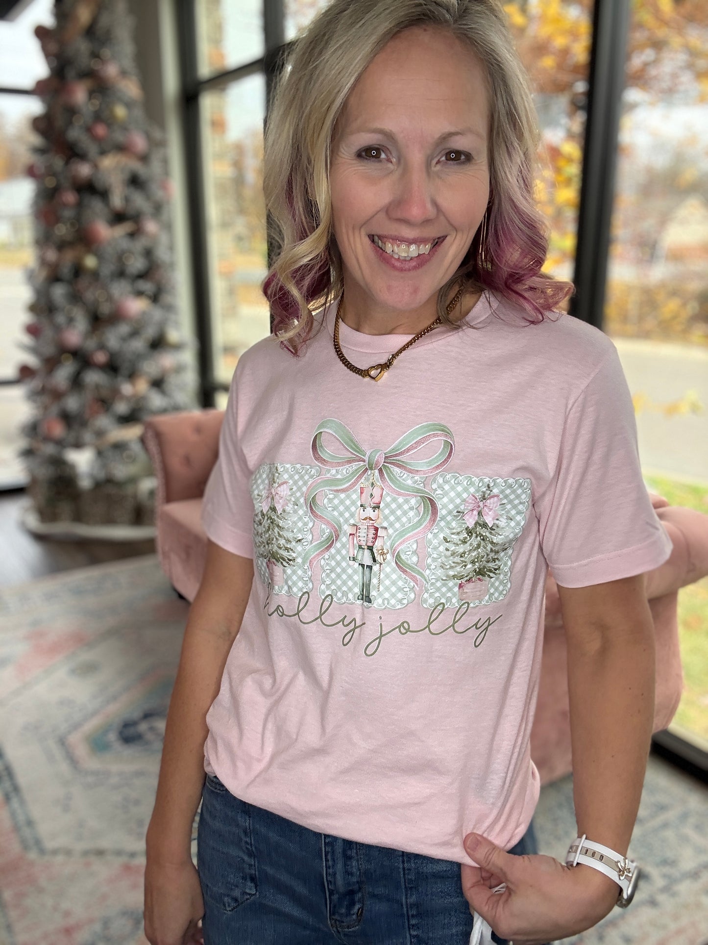 Pink Pines Jolly Tee