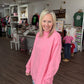 Spring Fling Mock Neck- Pink