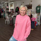 Spring Fling Mock Neck- Pink